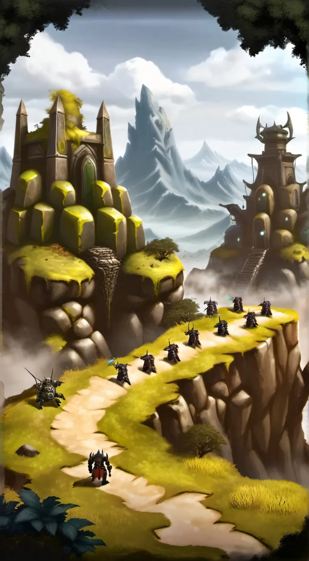 ai character: Tower defense background