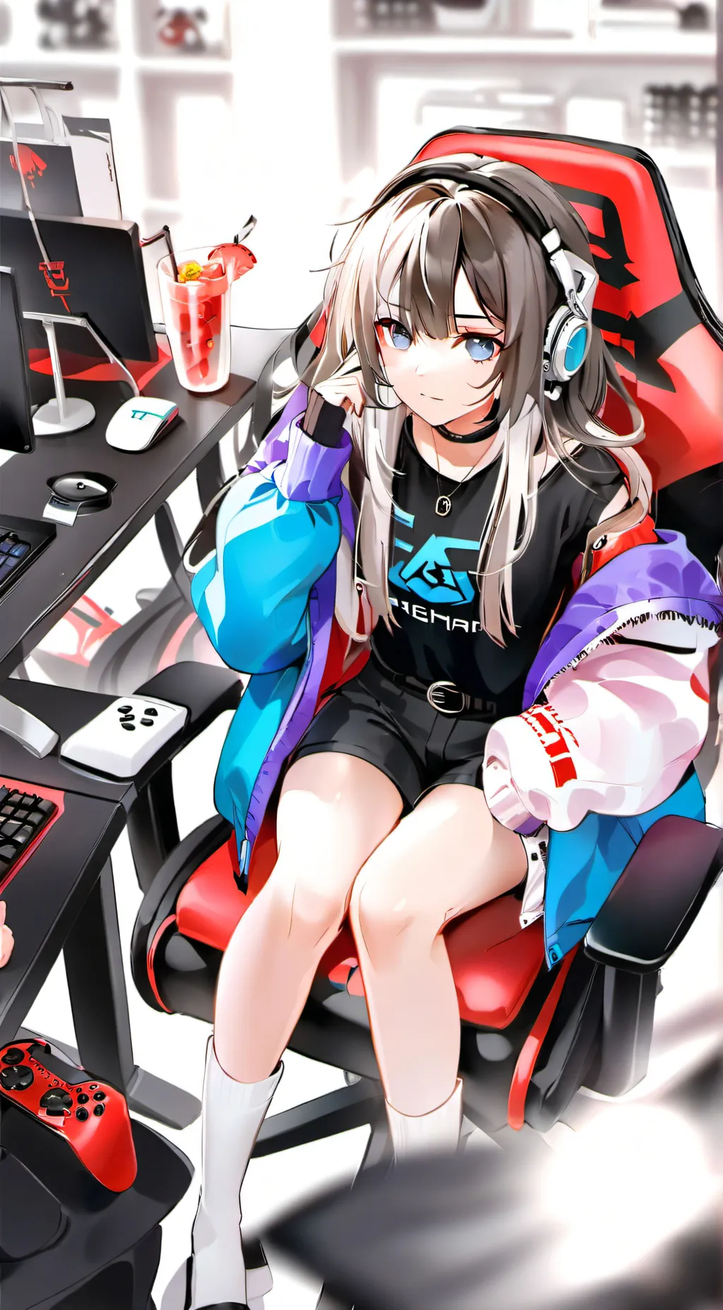 ai character: Sarah 🎮💋 background