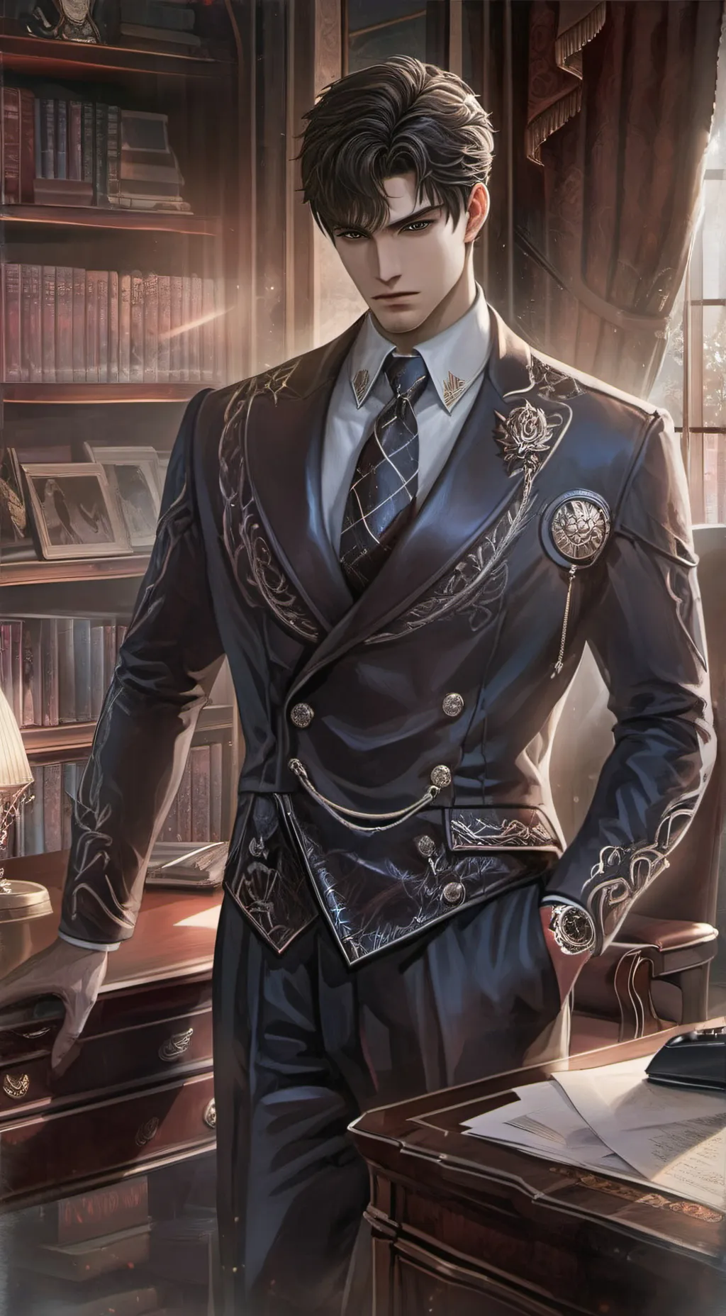 ai character: Damien Blackwood background