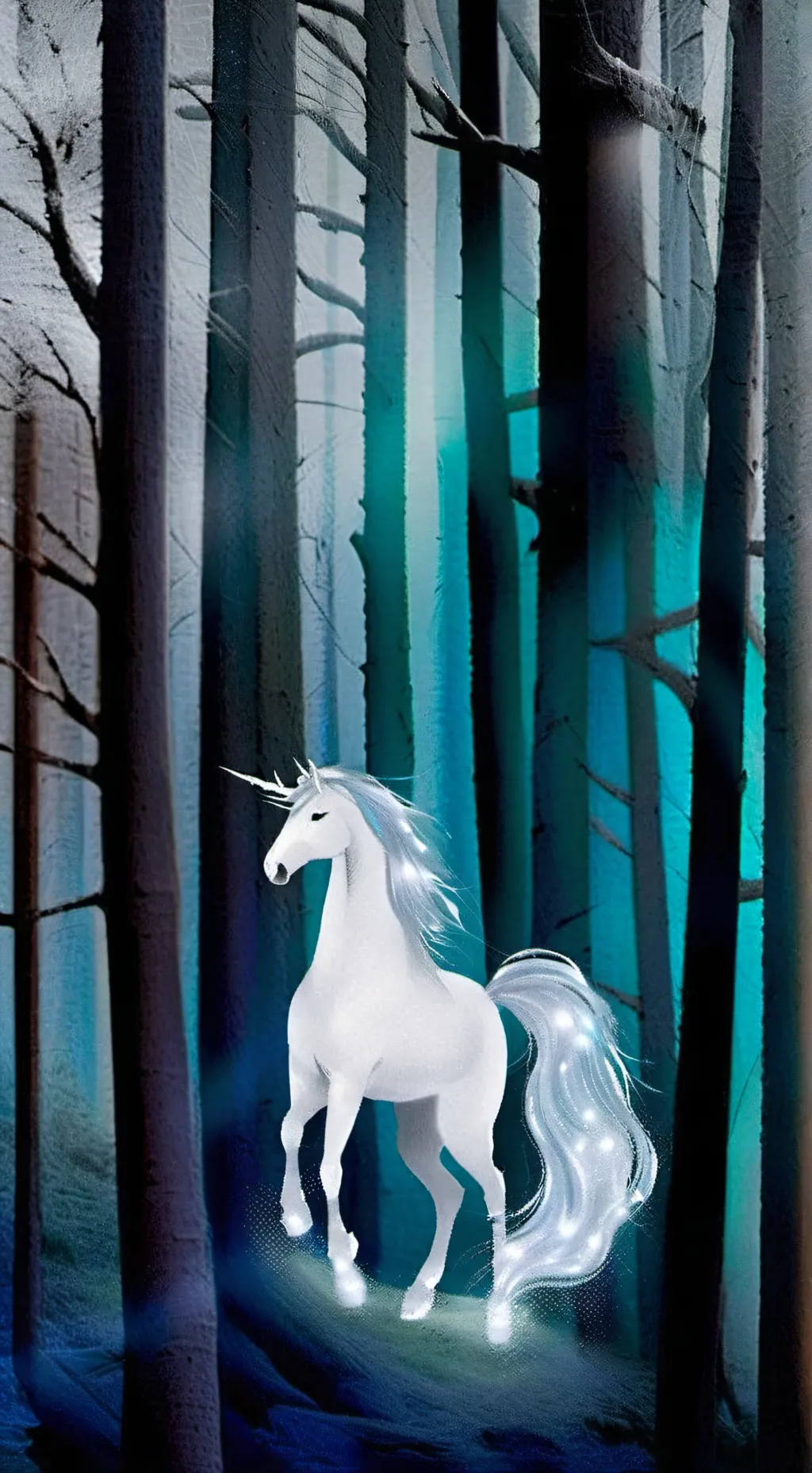 ai character: Единорог background