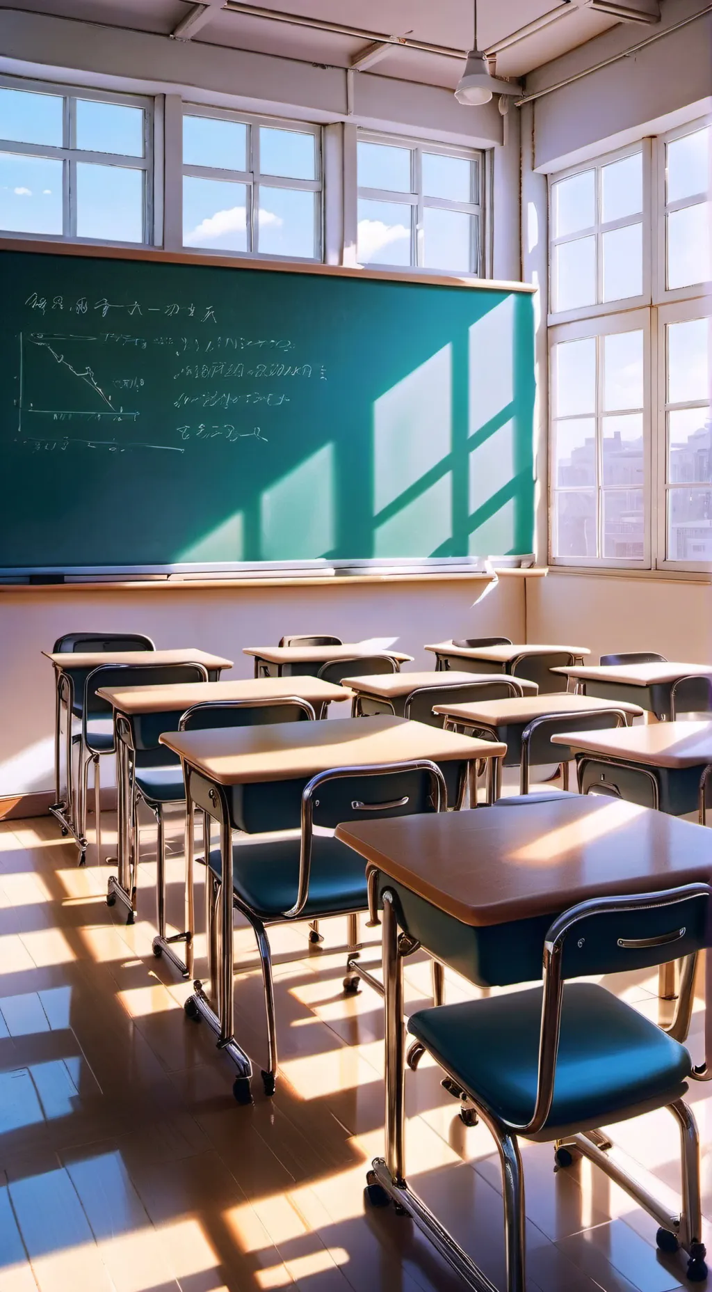 ai character: super classroom background