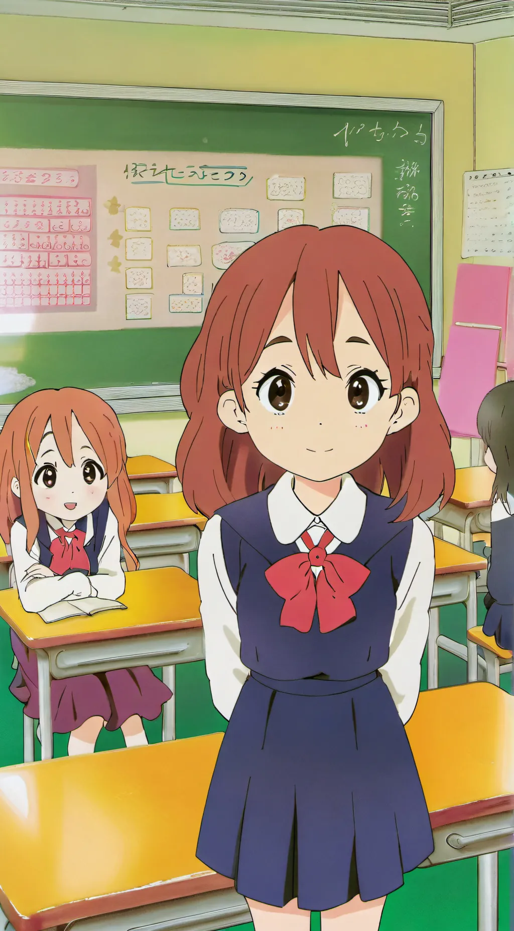 ai character: All-girl school background