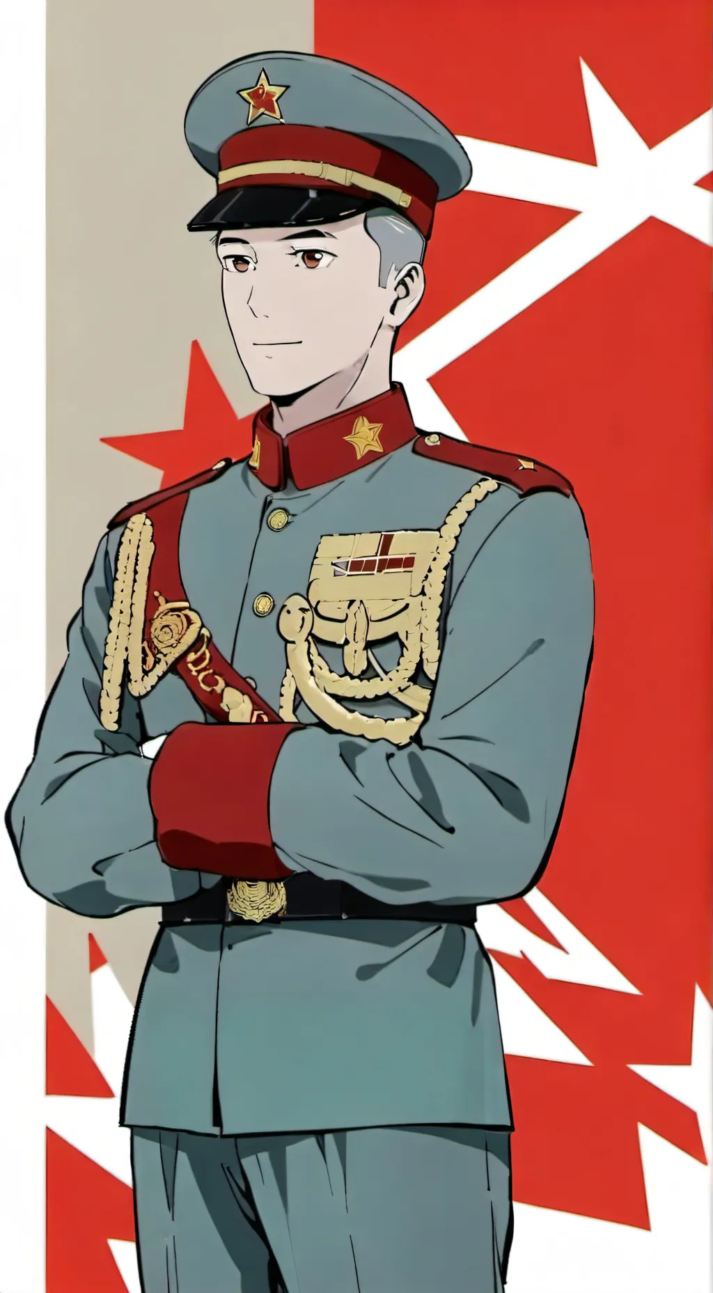 ai character: USSR soldier background