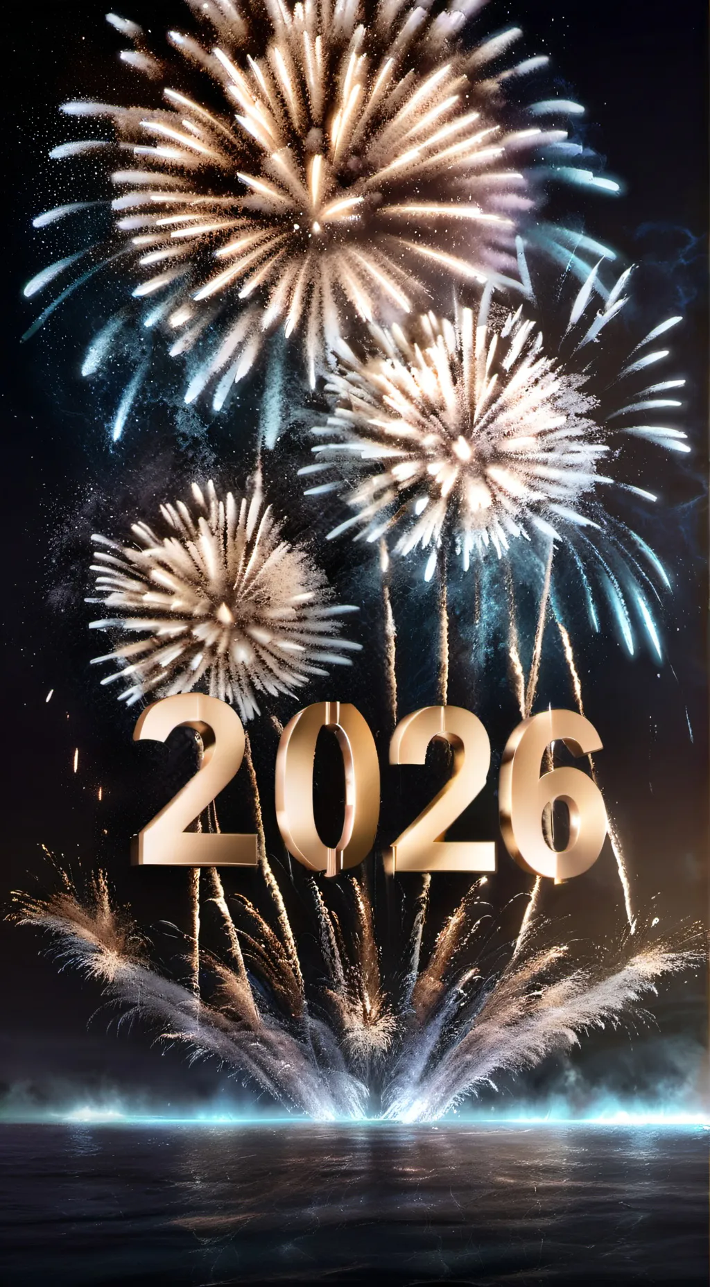 ai character: Happy New Year! background