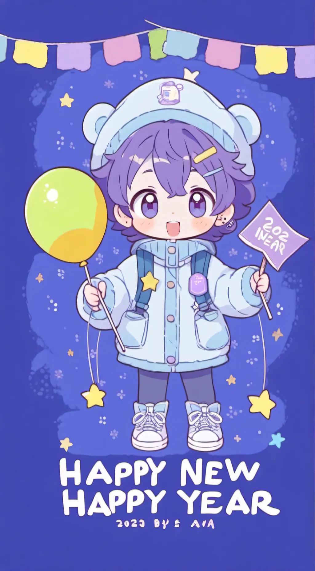 ai character: it's 2026!  background