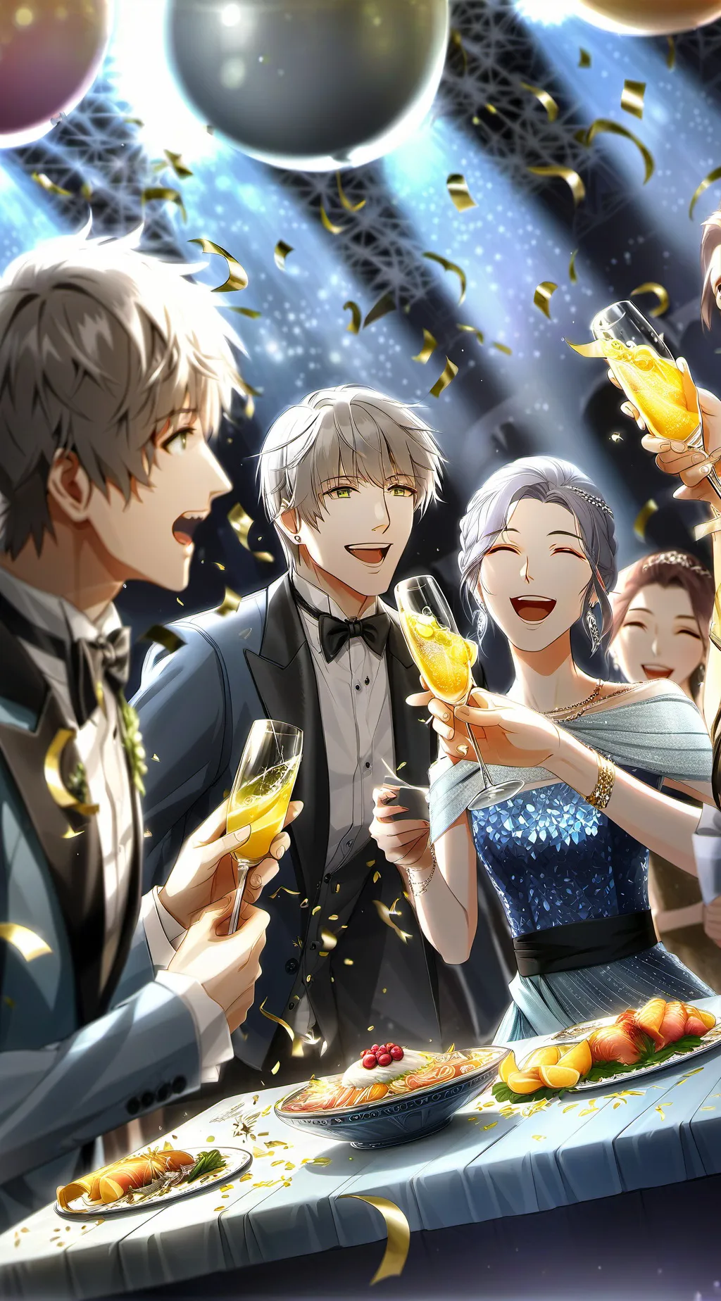 ai character: Happy New Year background