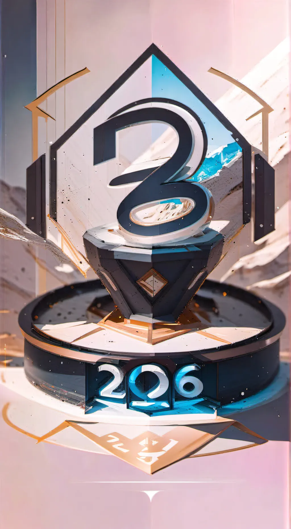 ai character: new year background