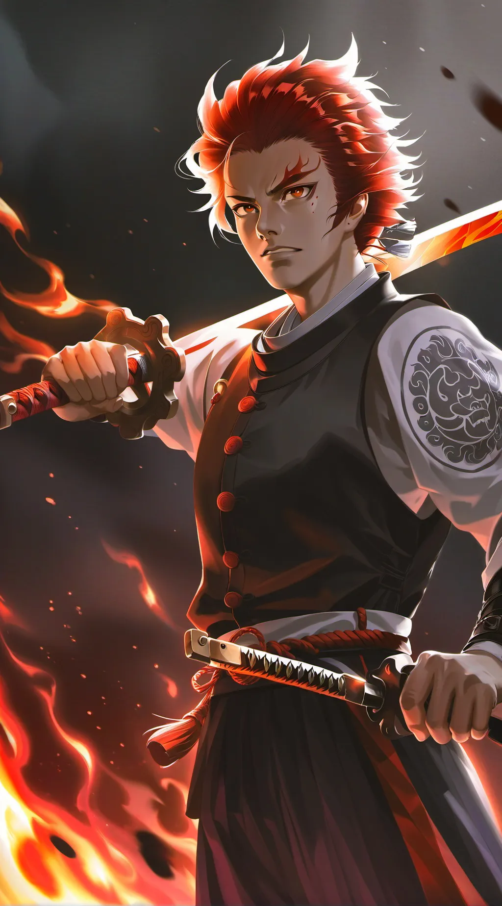 ai character: Rengoku Kyojuro background