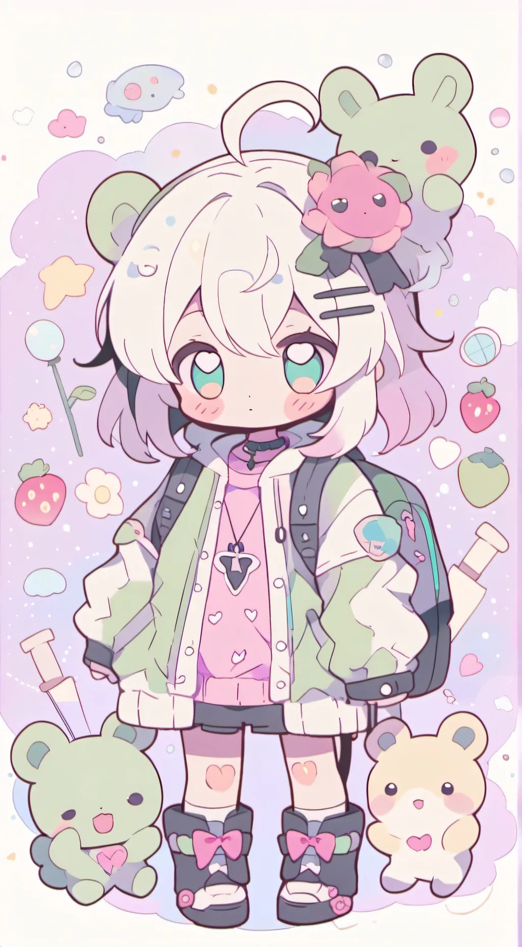 ai character:  ☆yukii☆ background