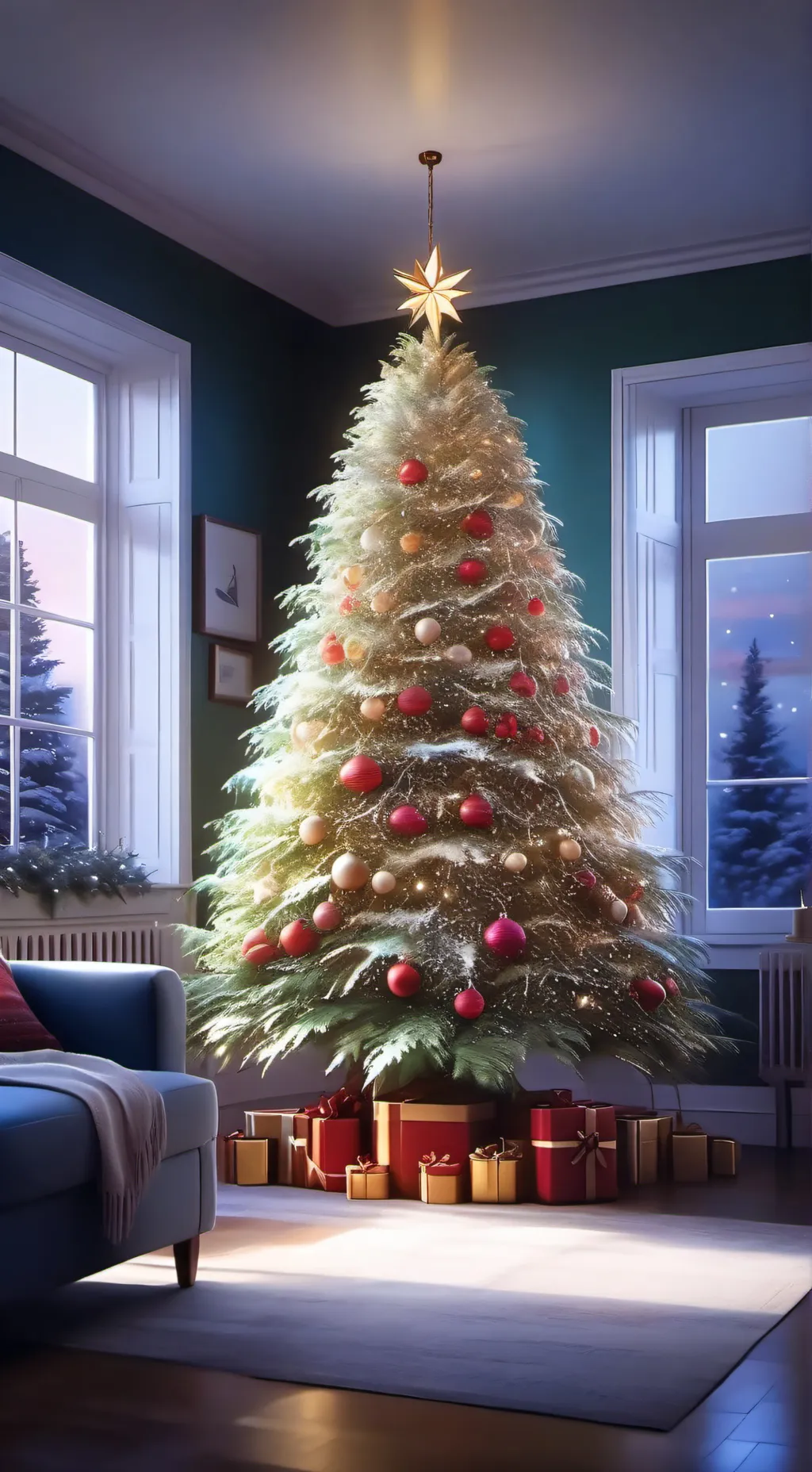 ai character: DW Christmas toons background