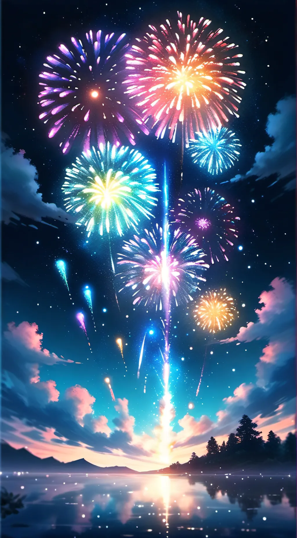 ai character: MHA NEW YEAR!! background