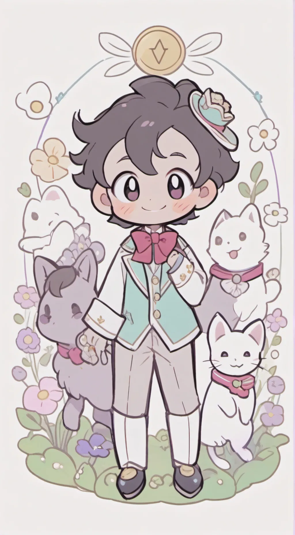 ai character: Dandys world  background