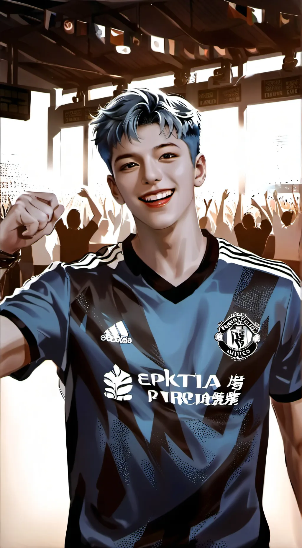 ai character: Mha new years eve! background