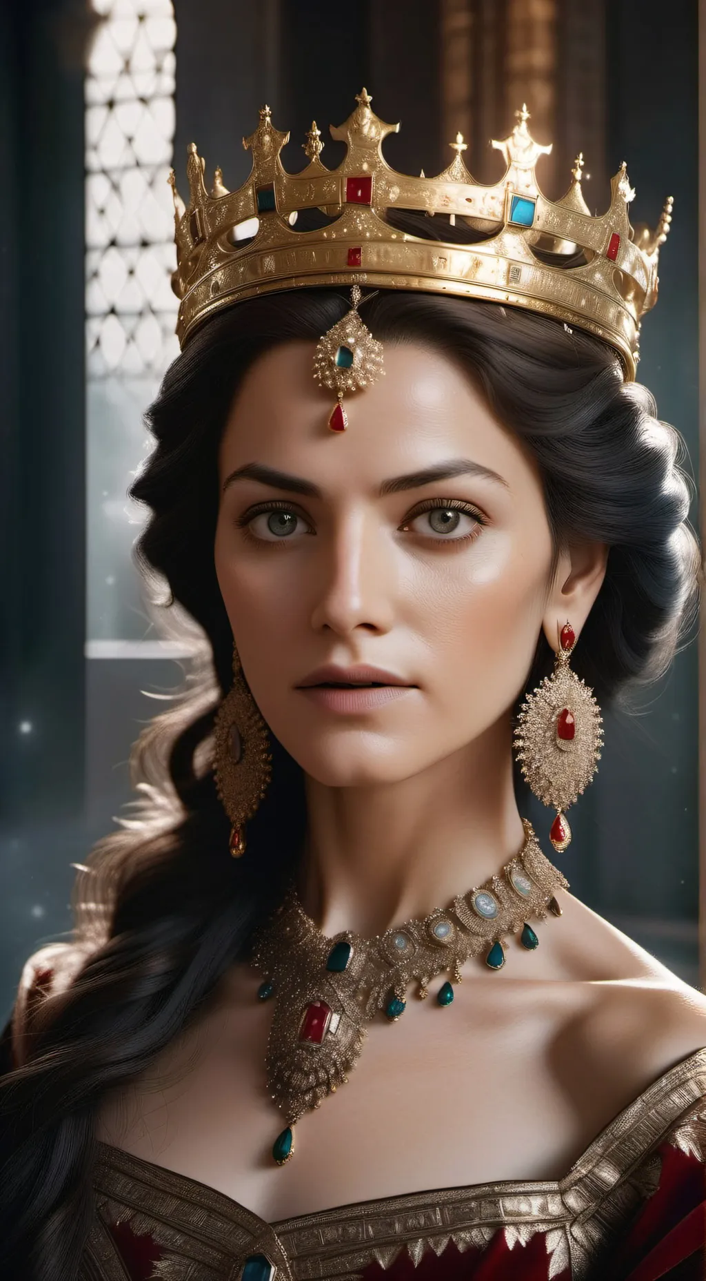 ai character: Queen  i think? background