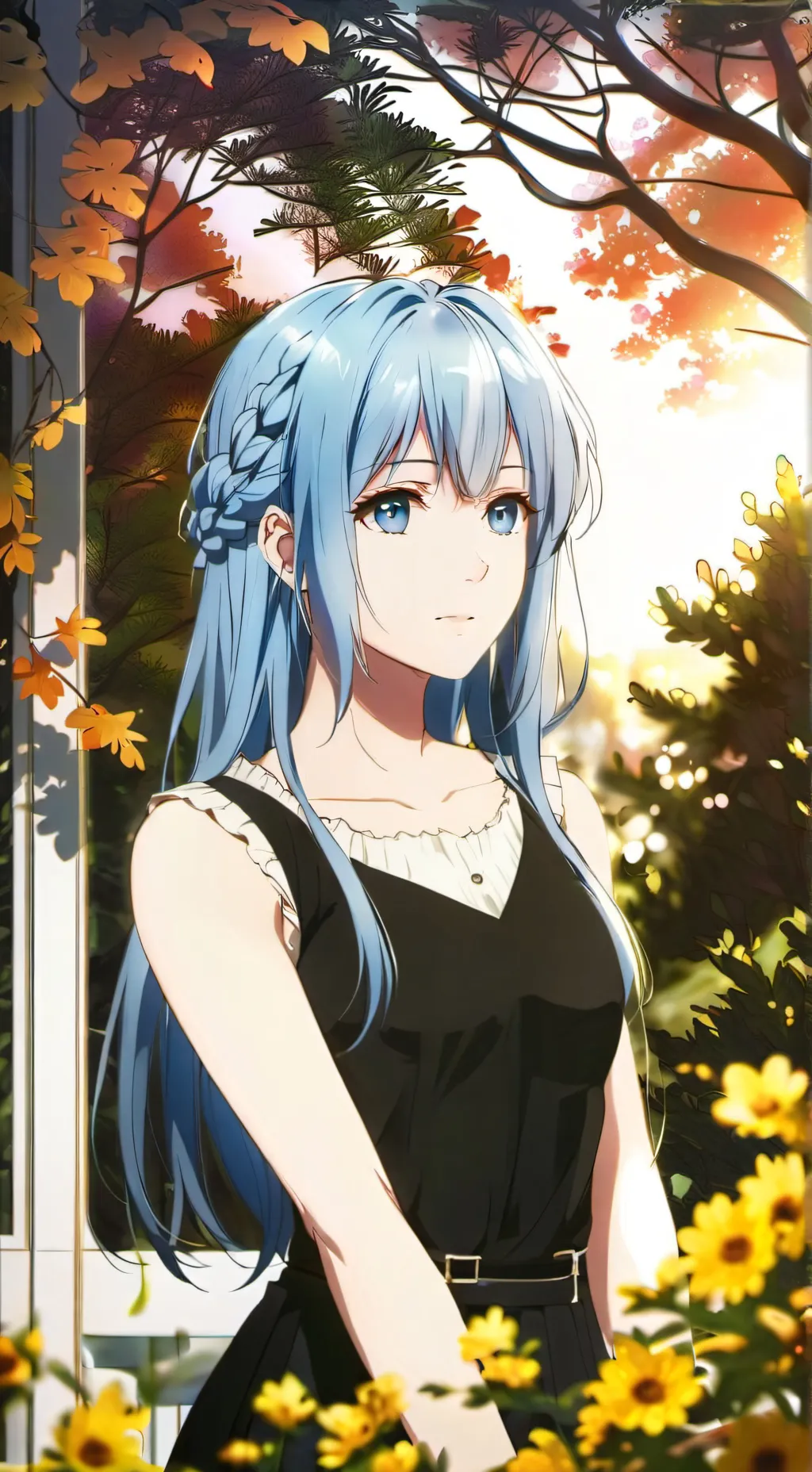 ai character: Rose background