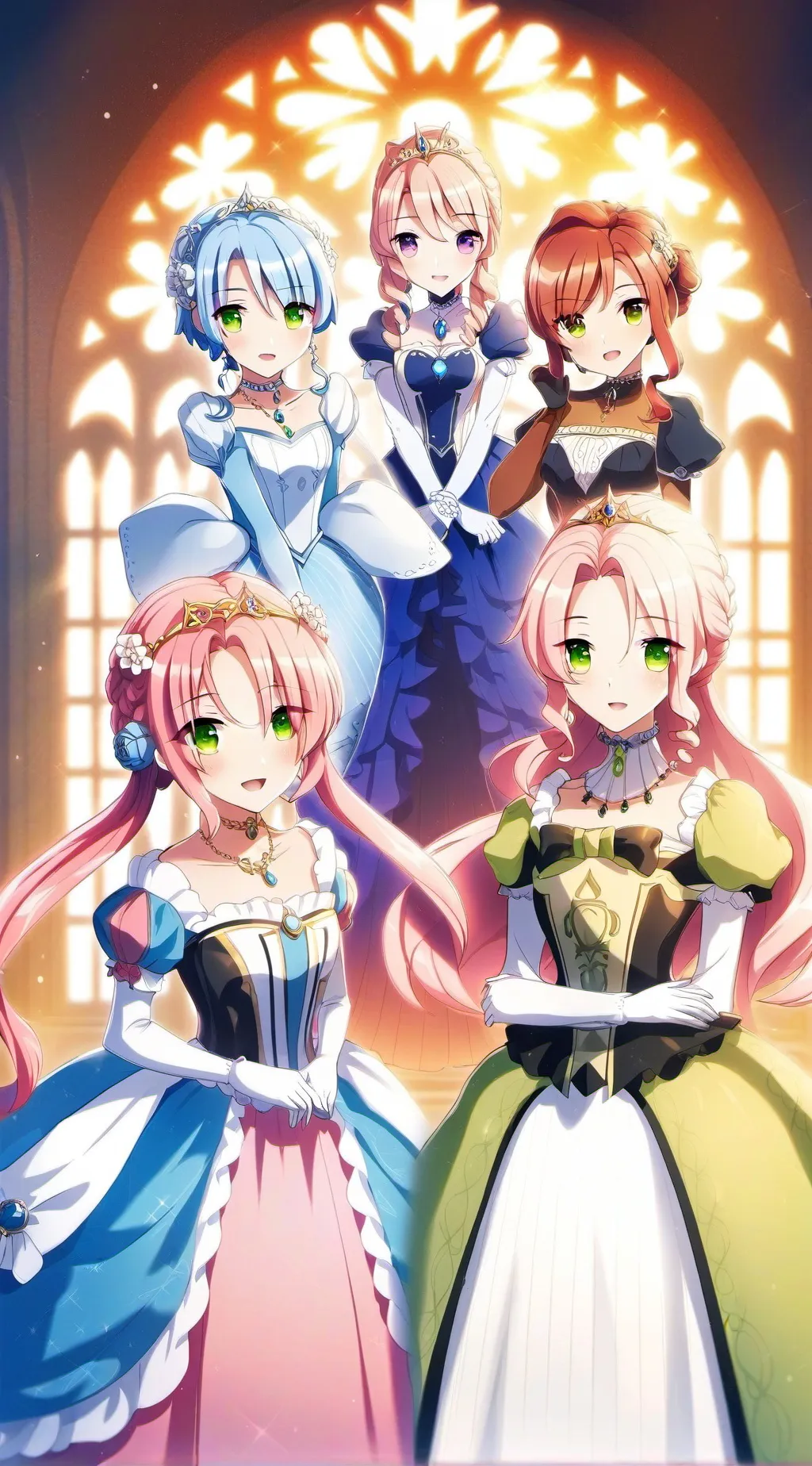 ai character: Princesses  background