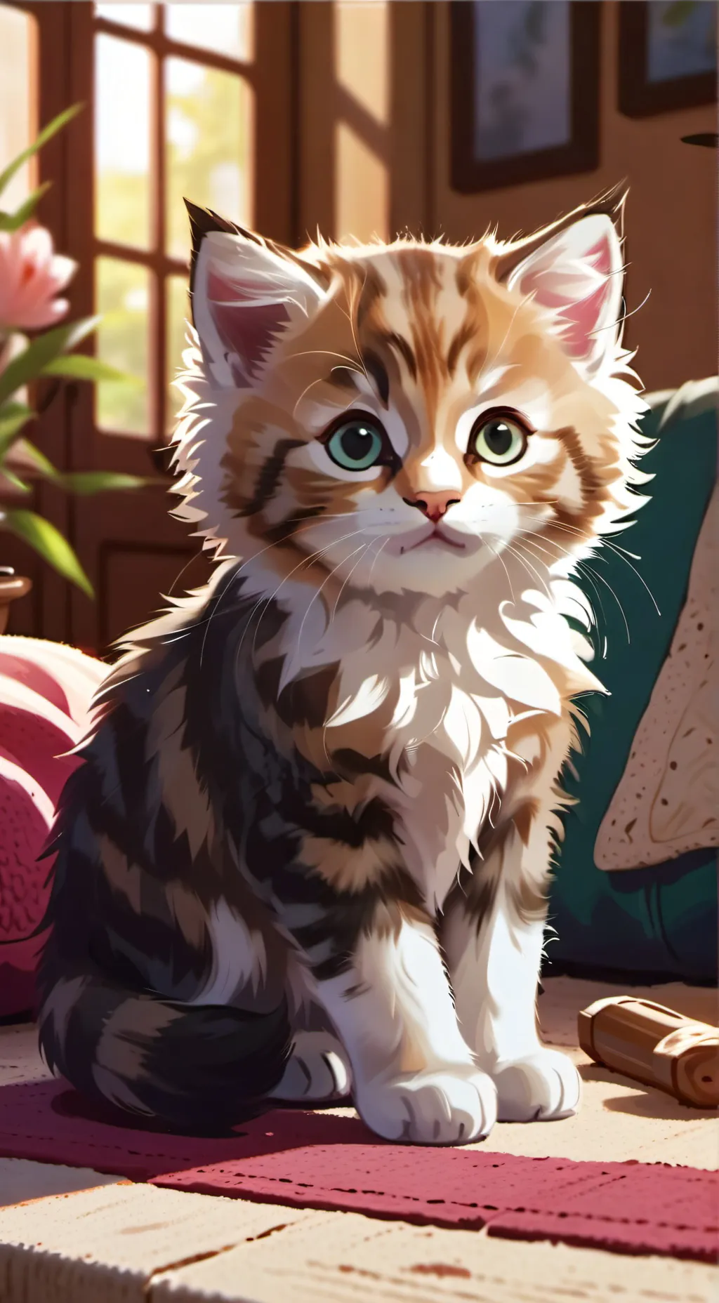 ai character: Casey Kitty background