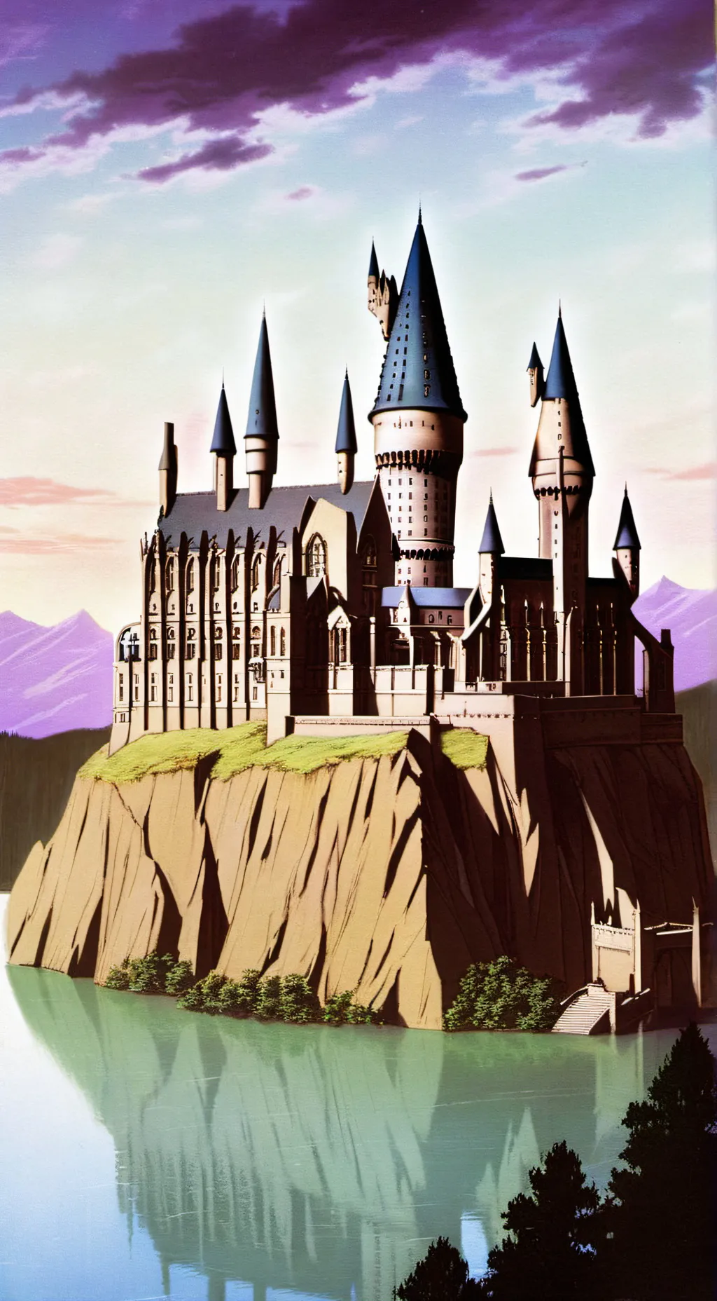 ai character: Hogwarts  background