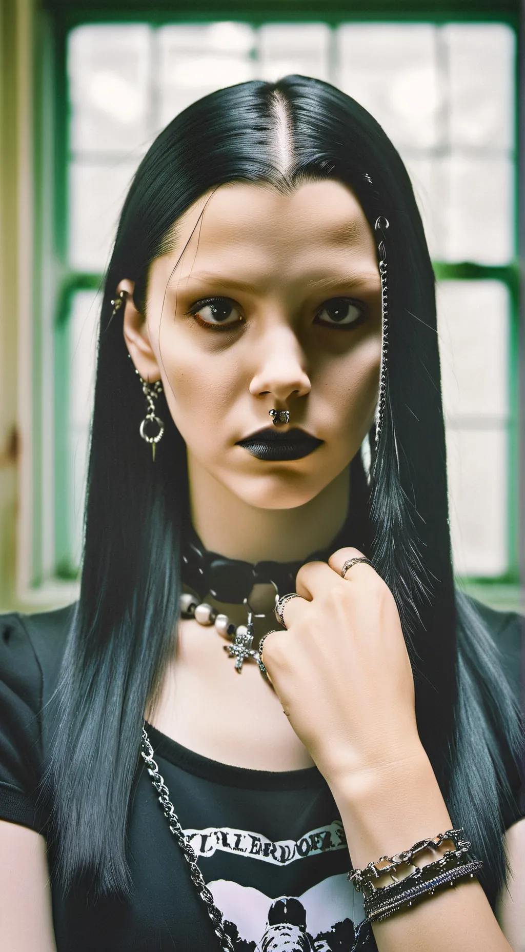 ai character: Real Wednesday  background