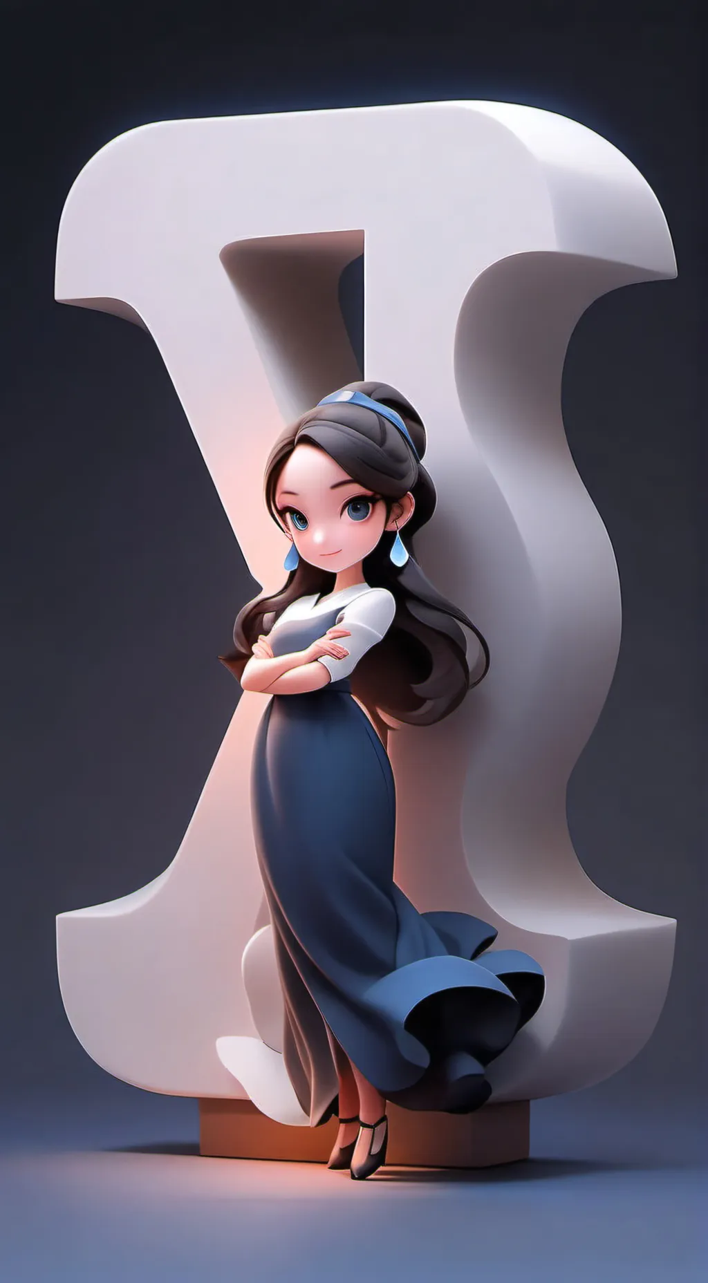 ai character: Kind girl background