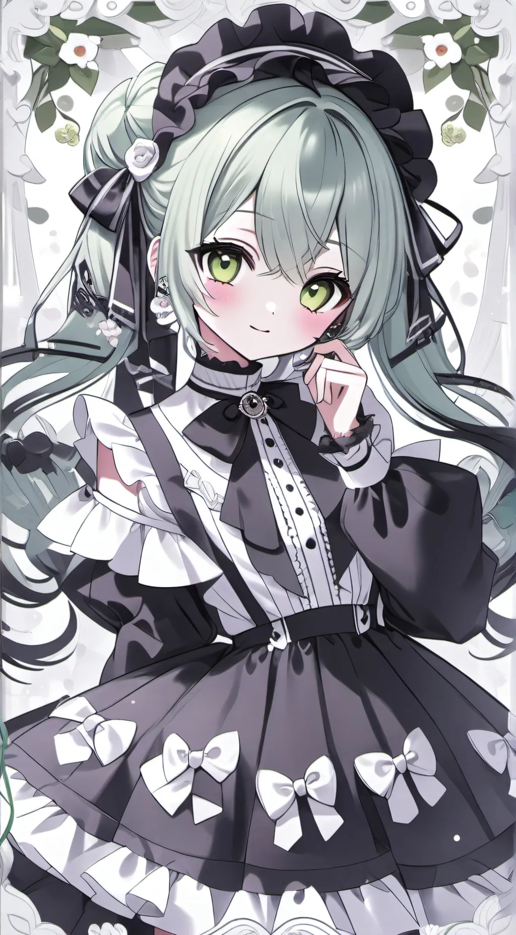 ai character: Minah róse  background