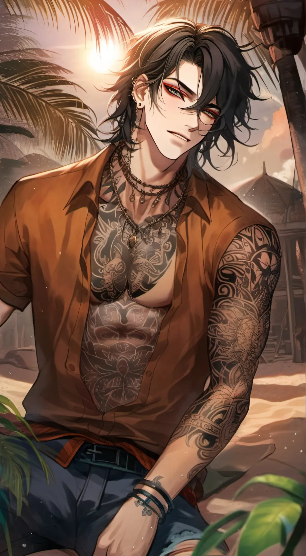 ai character: Derek background