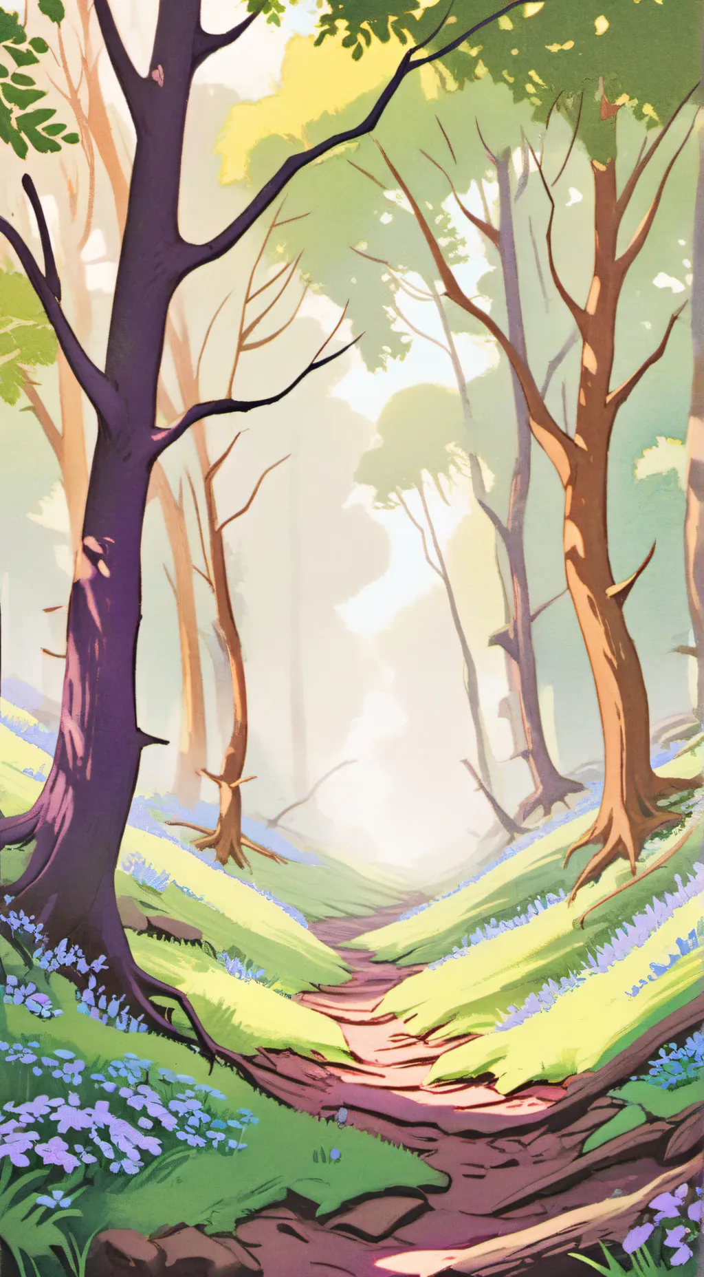 ai character: Forest background