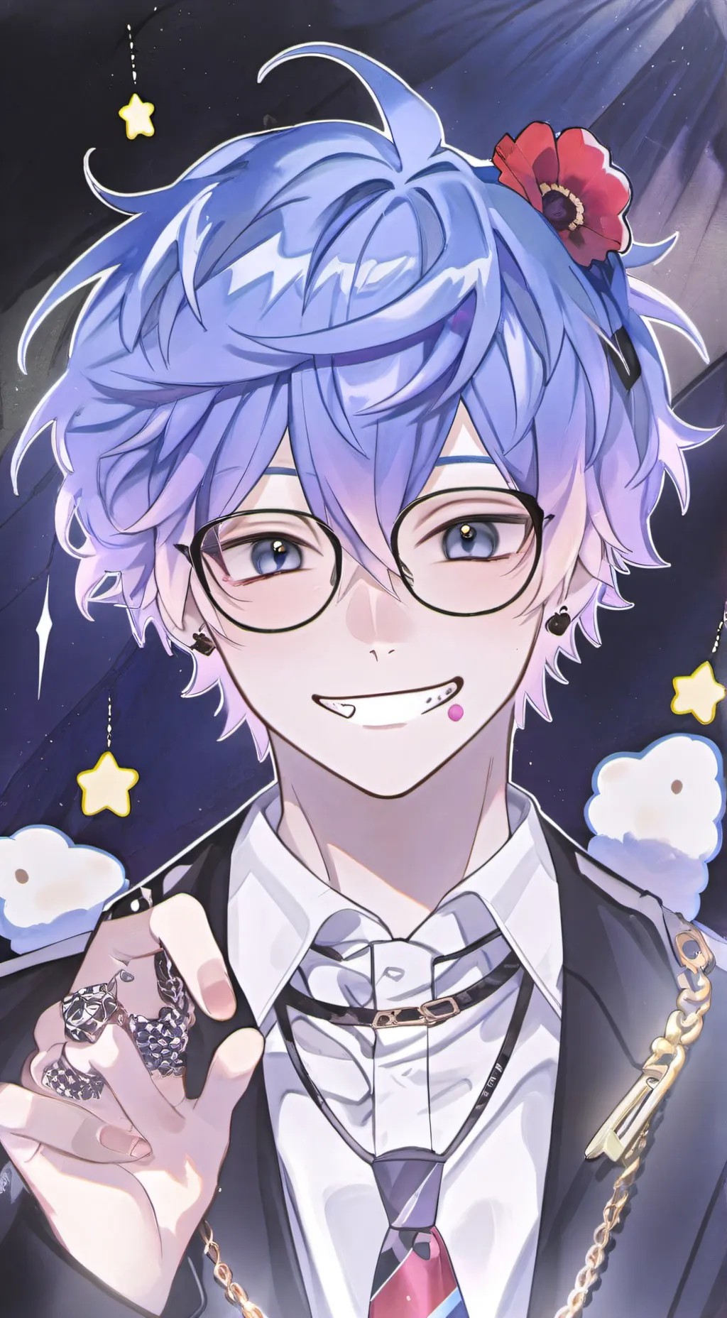 ai character: 🌸Derek 🌷 background