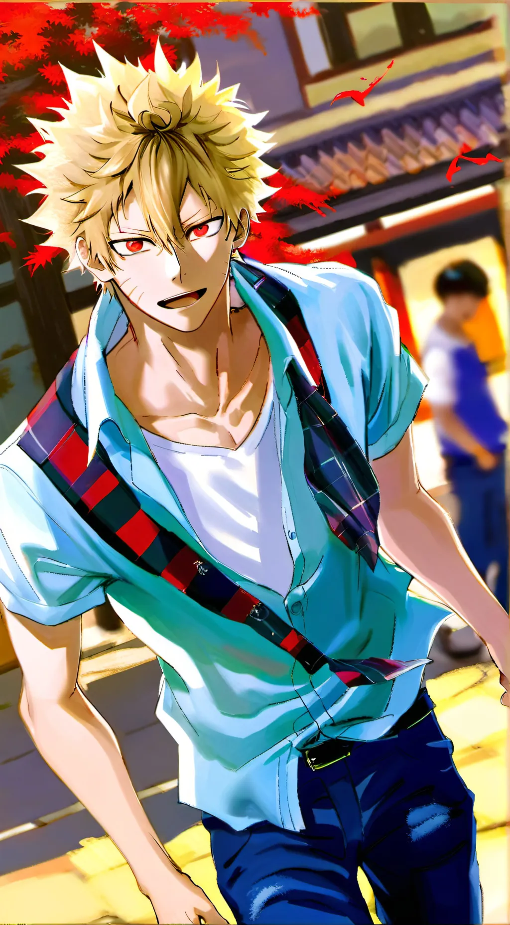 ai character: bakugo background