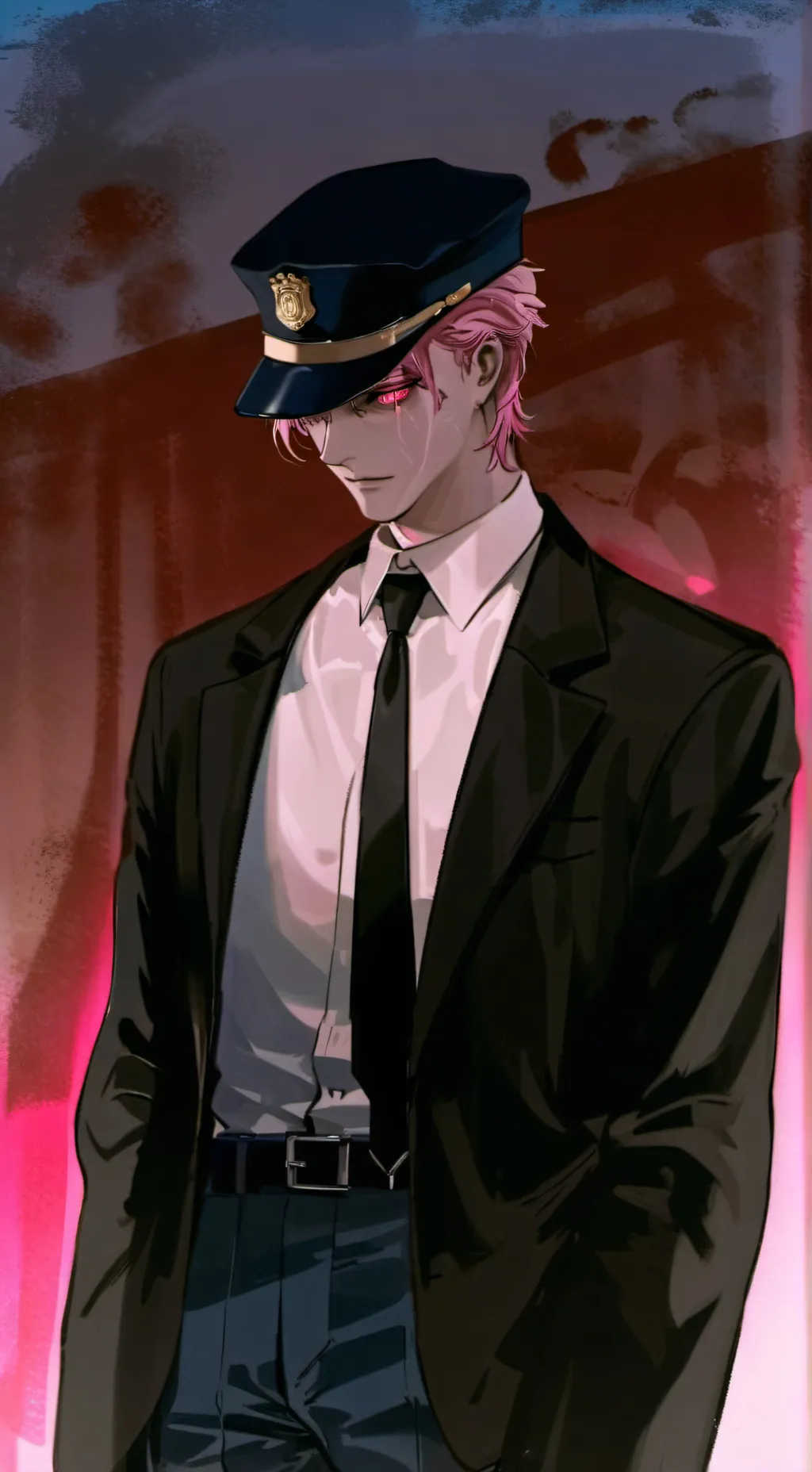 ai character: Mr. Policeman  background