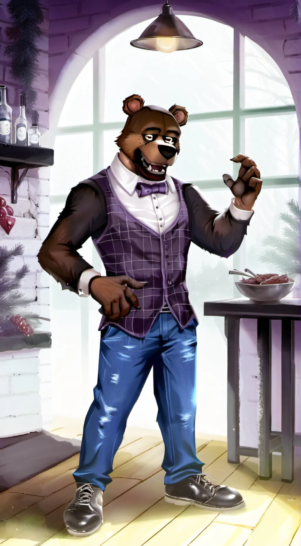 ai character: fnaf 1 background