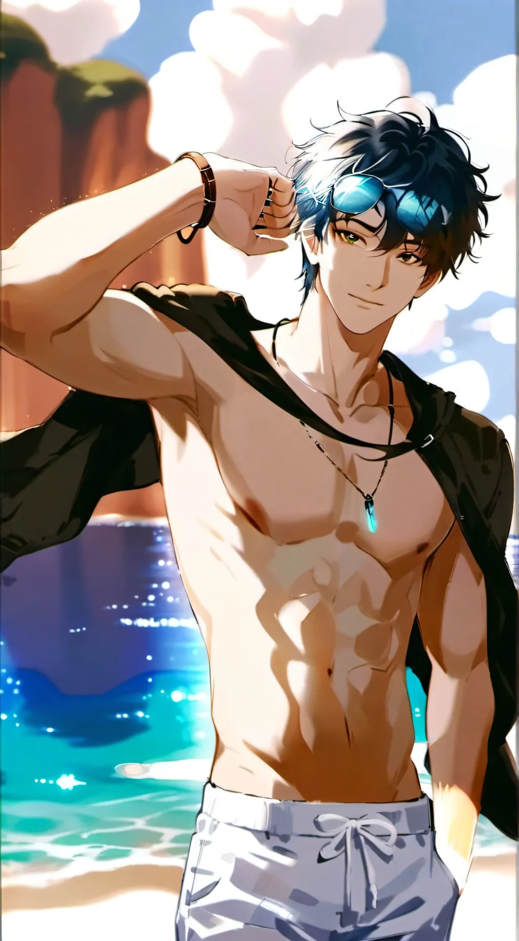 ai character: Ashton  background