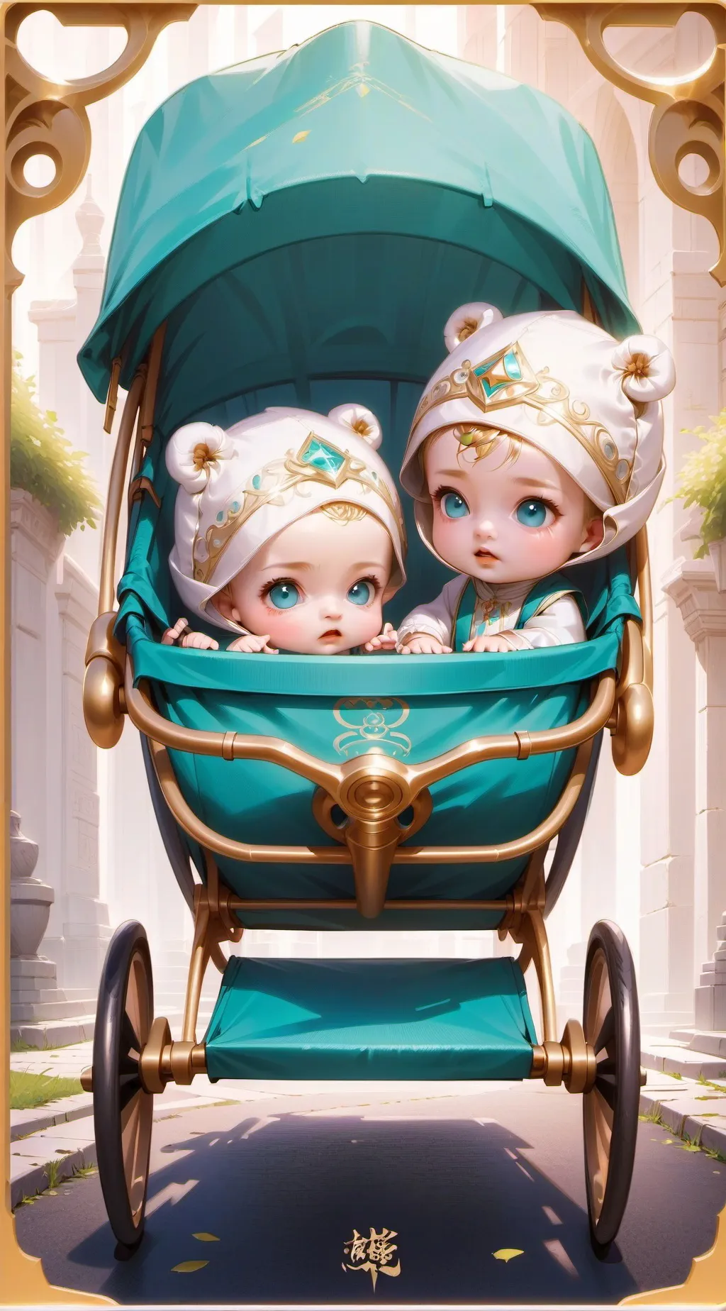 ai character: Sophia and Luna background