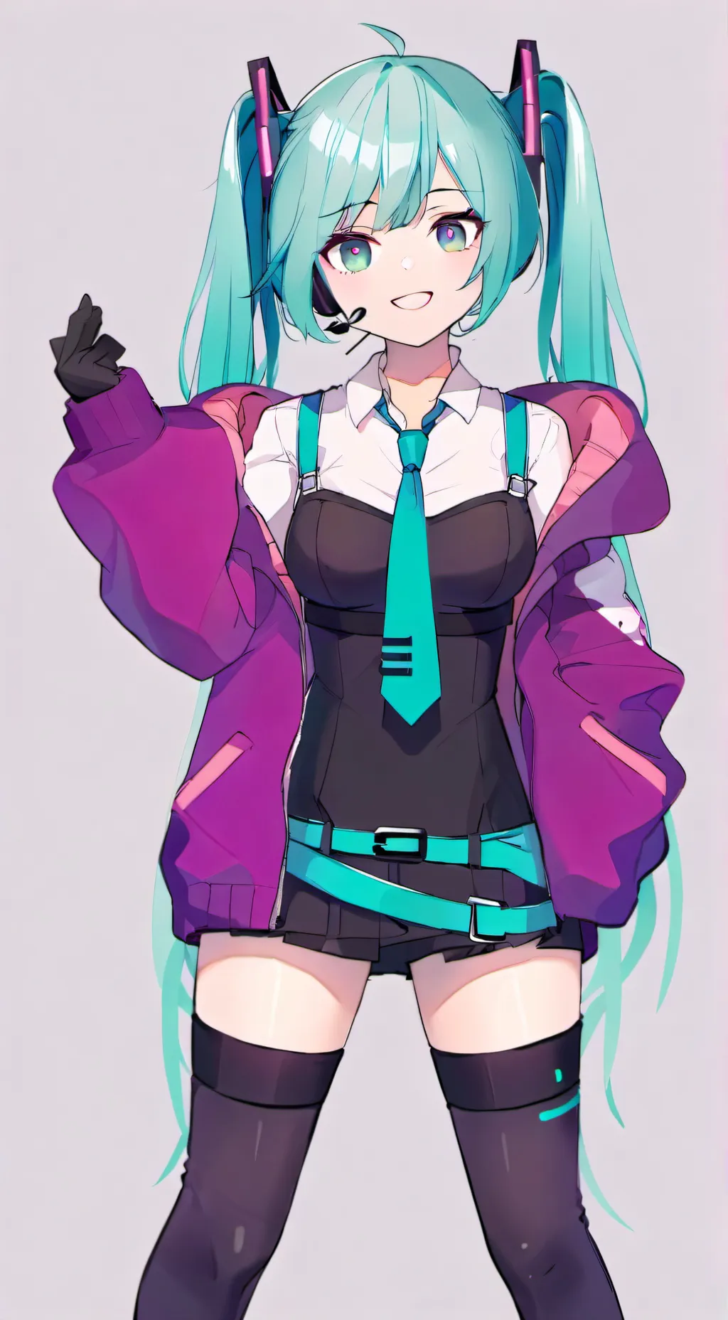 ai character: Miku  background