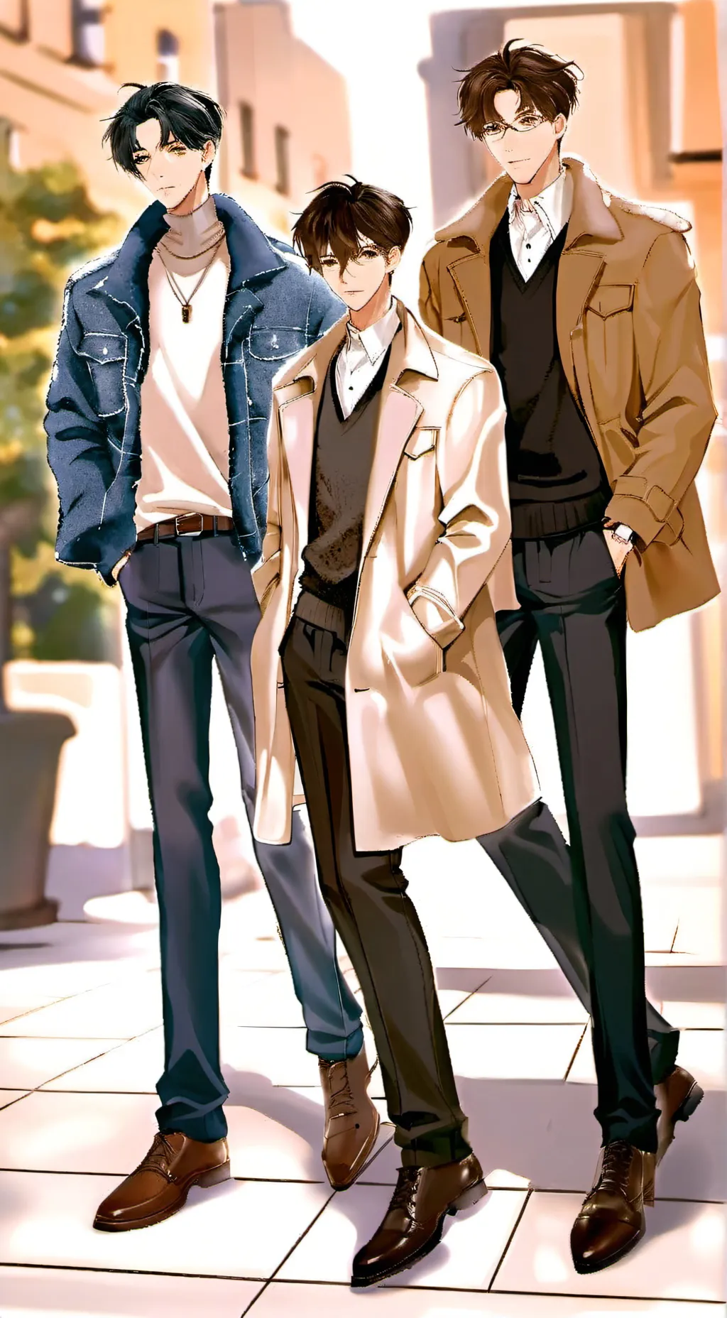 ai character: 3 Big Brothers background