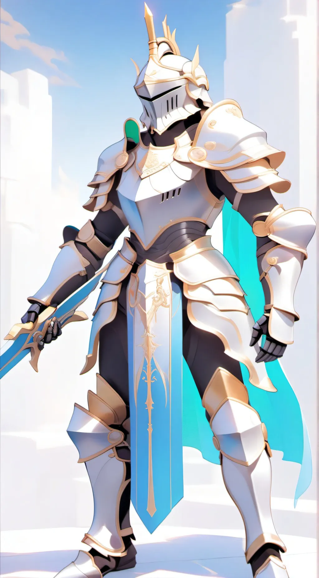 ai character: knight background