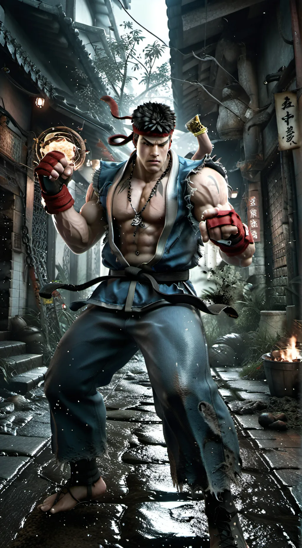 ai character: Street Fighter 6 background