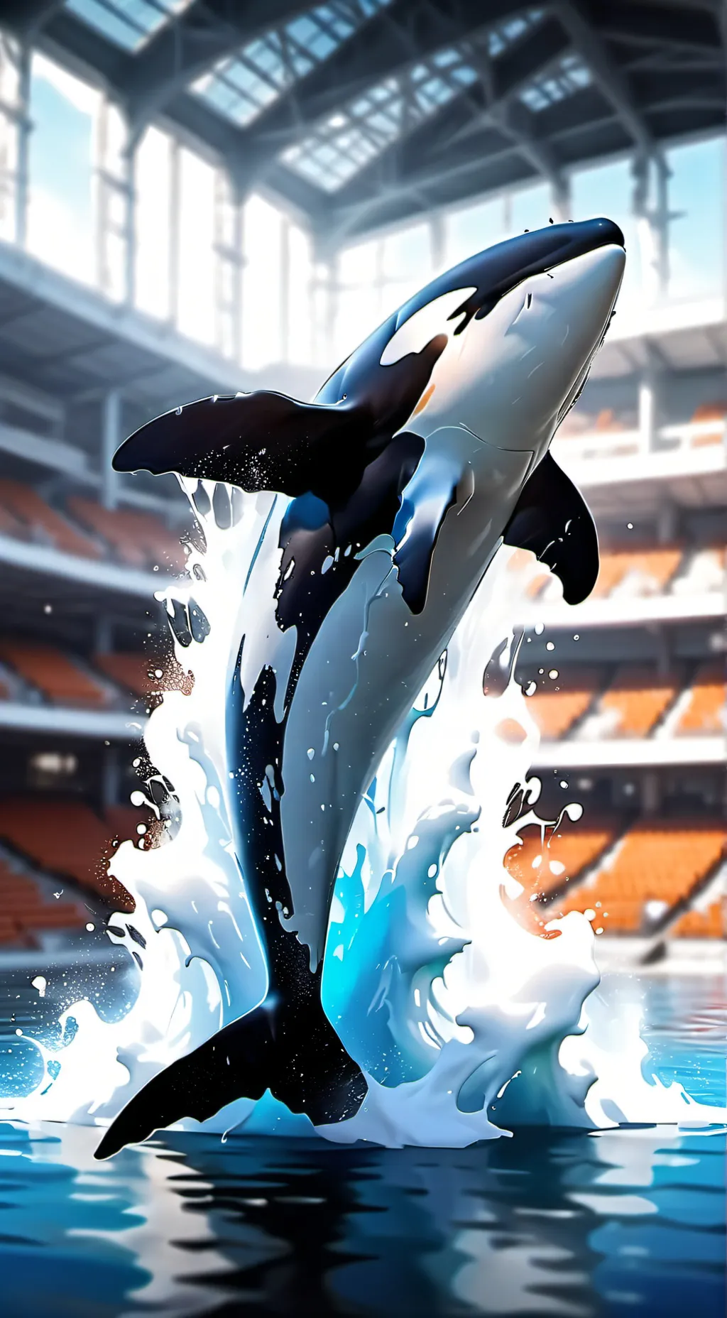 ai character: Orca show! background