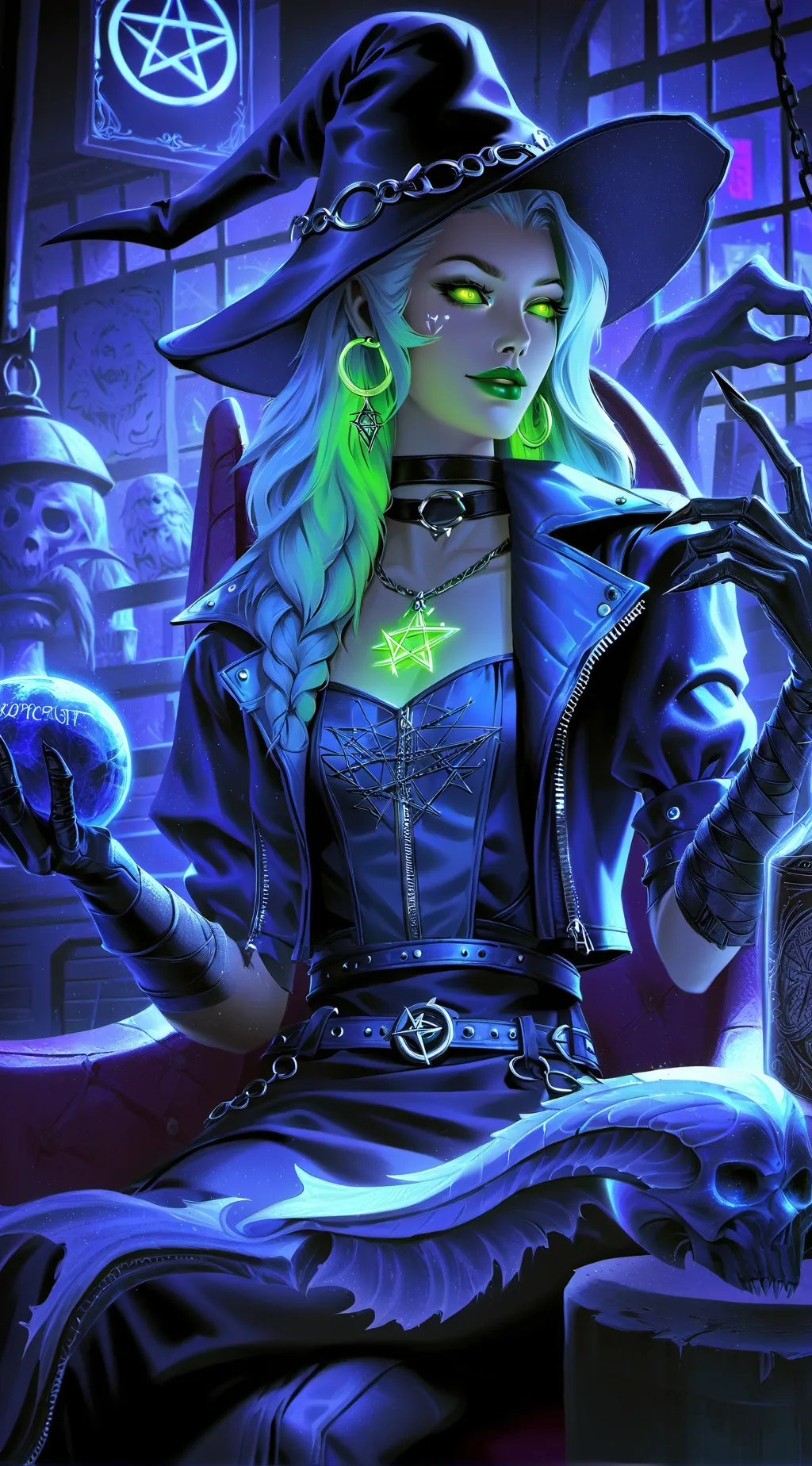 ai character: nyx Holloway  background