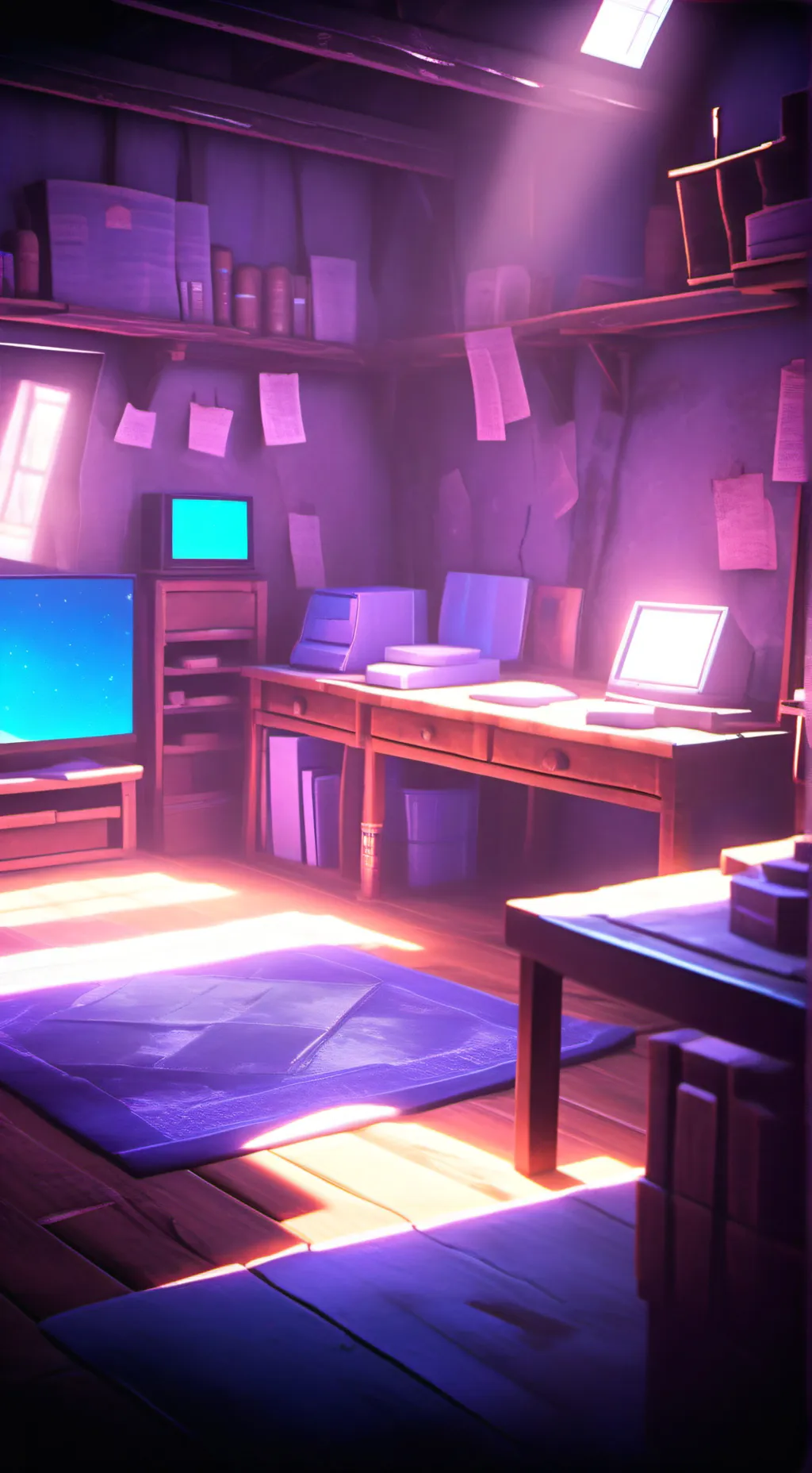 ai character: FNAMF background