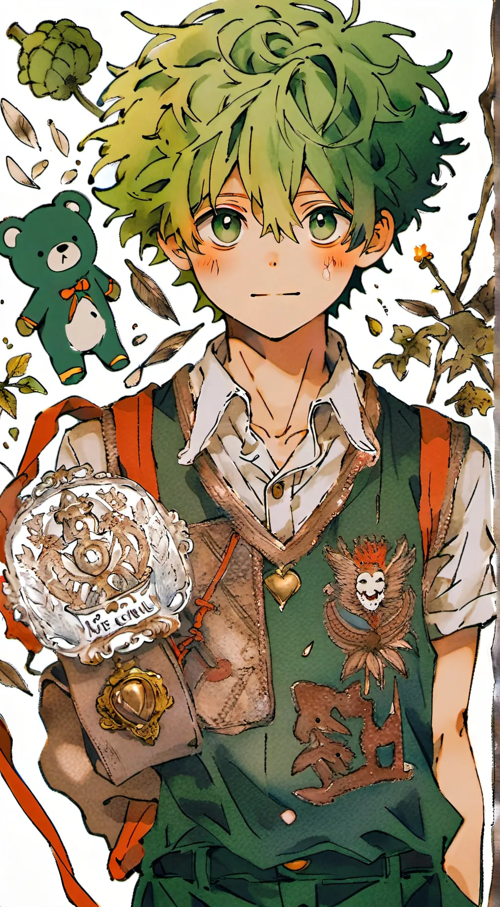 ai character: Deku background