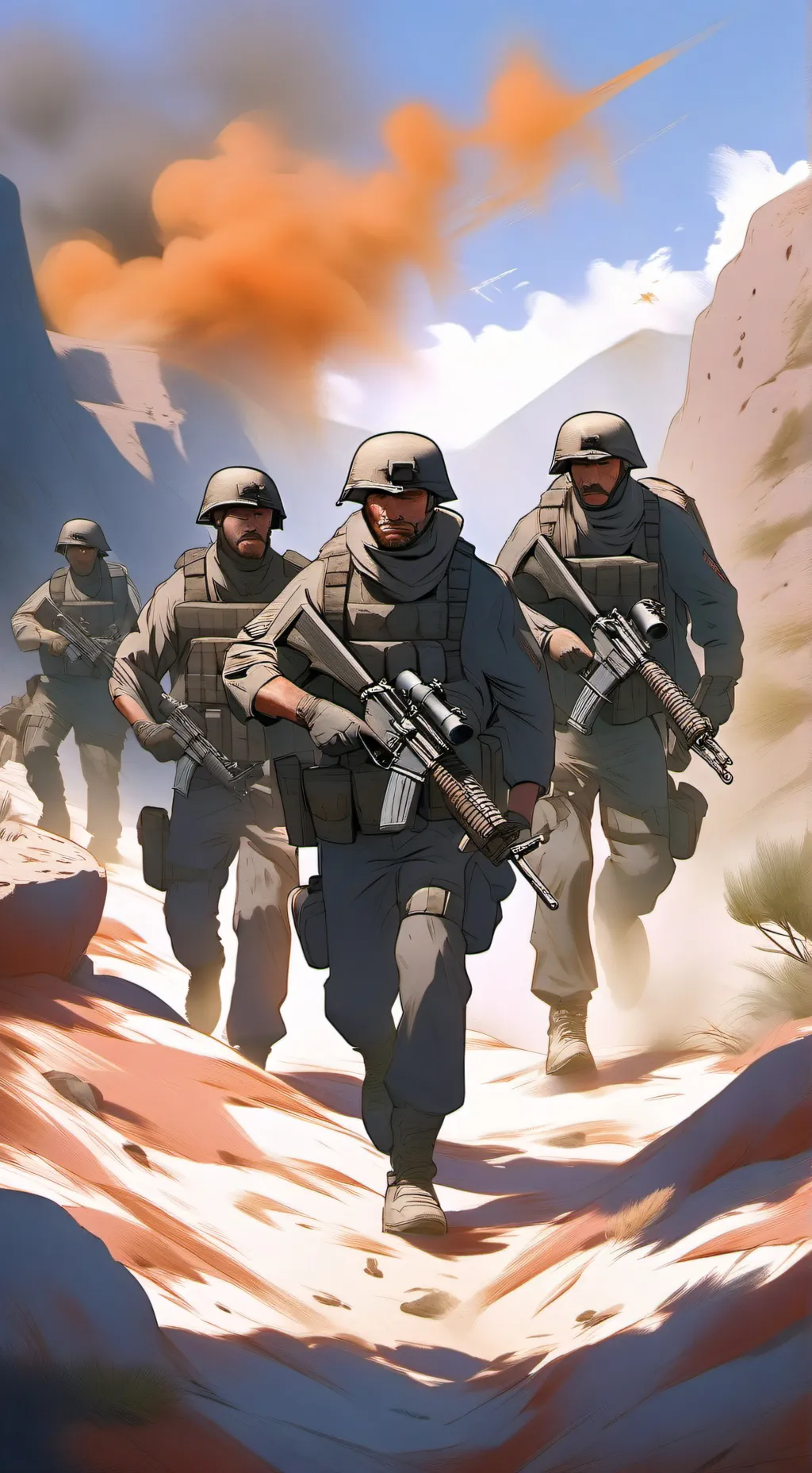 ai character: Army background