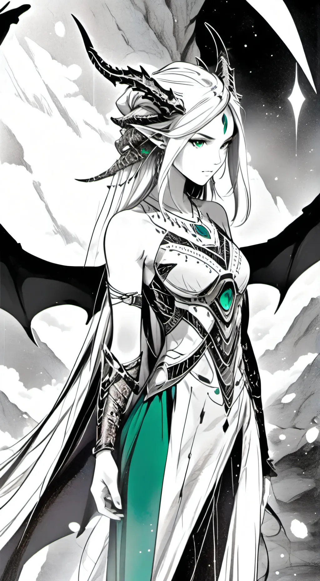 ai character: dragon hybrid background