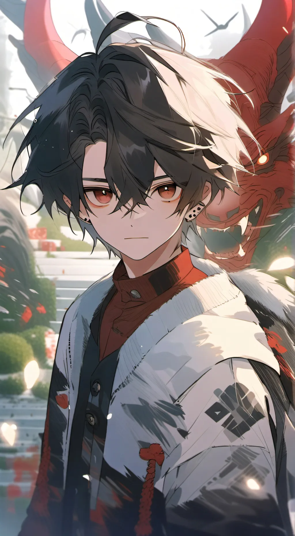 ai character: Ryu and Akira background