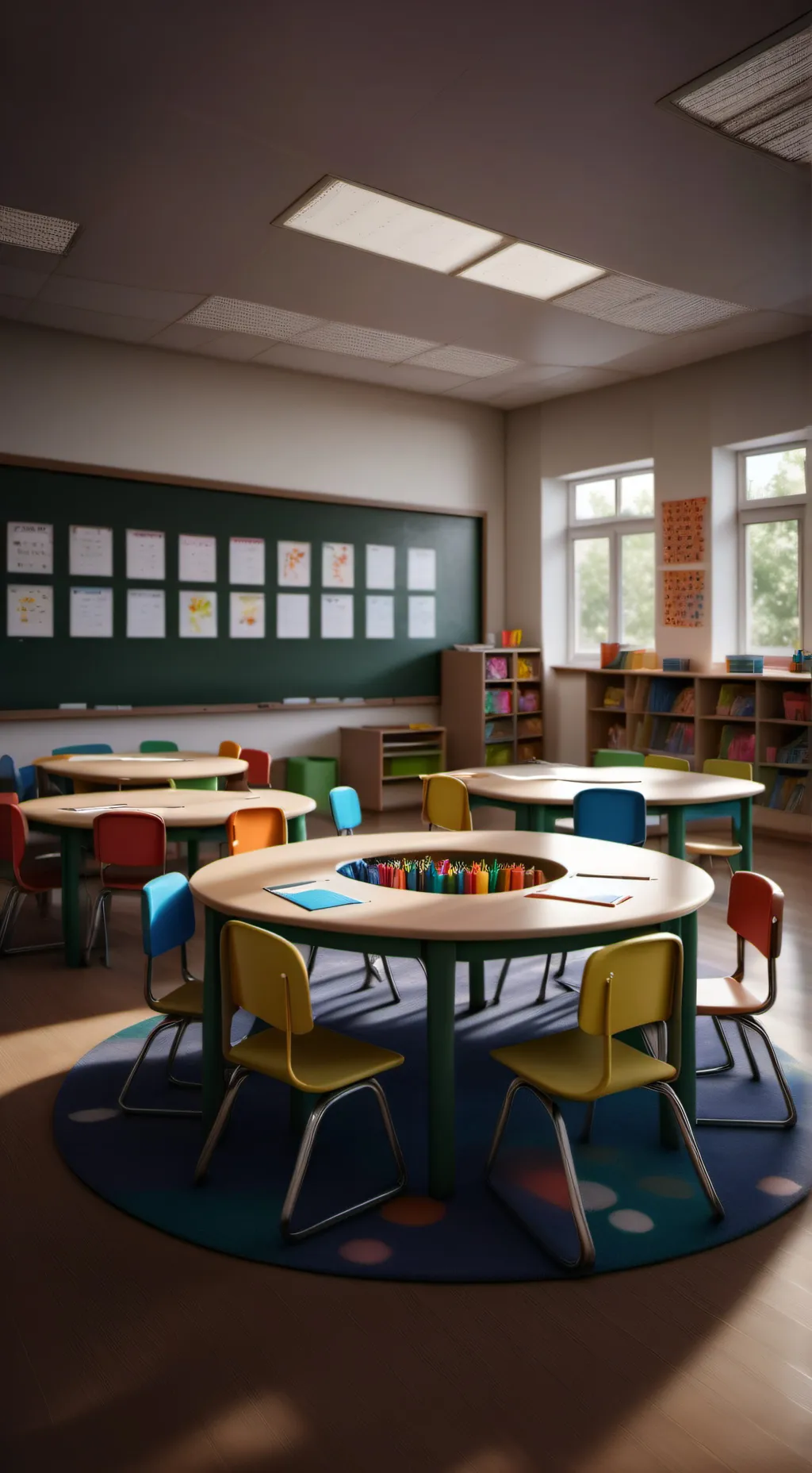 ai character: First grade background