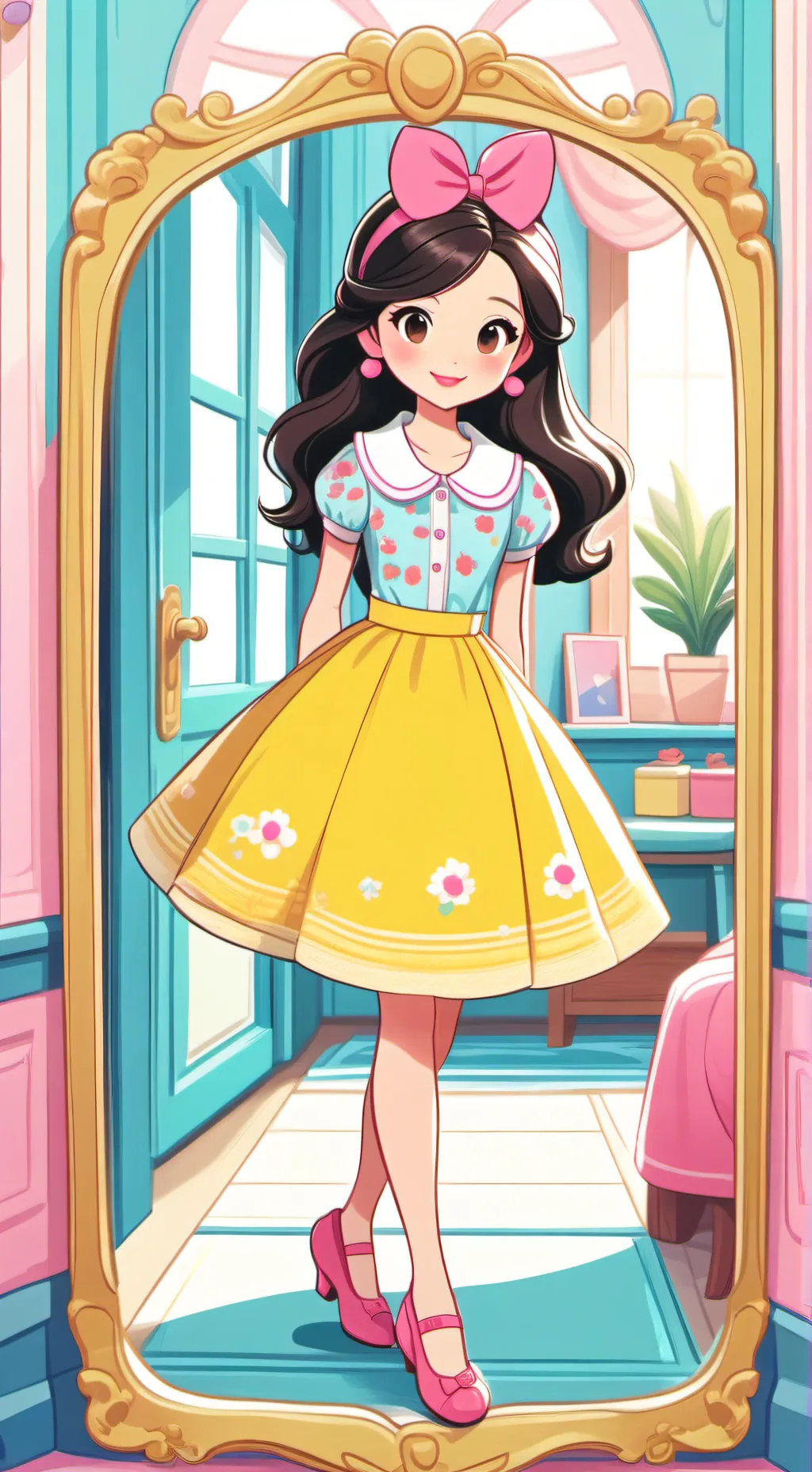 ai character: glisten  background