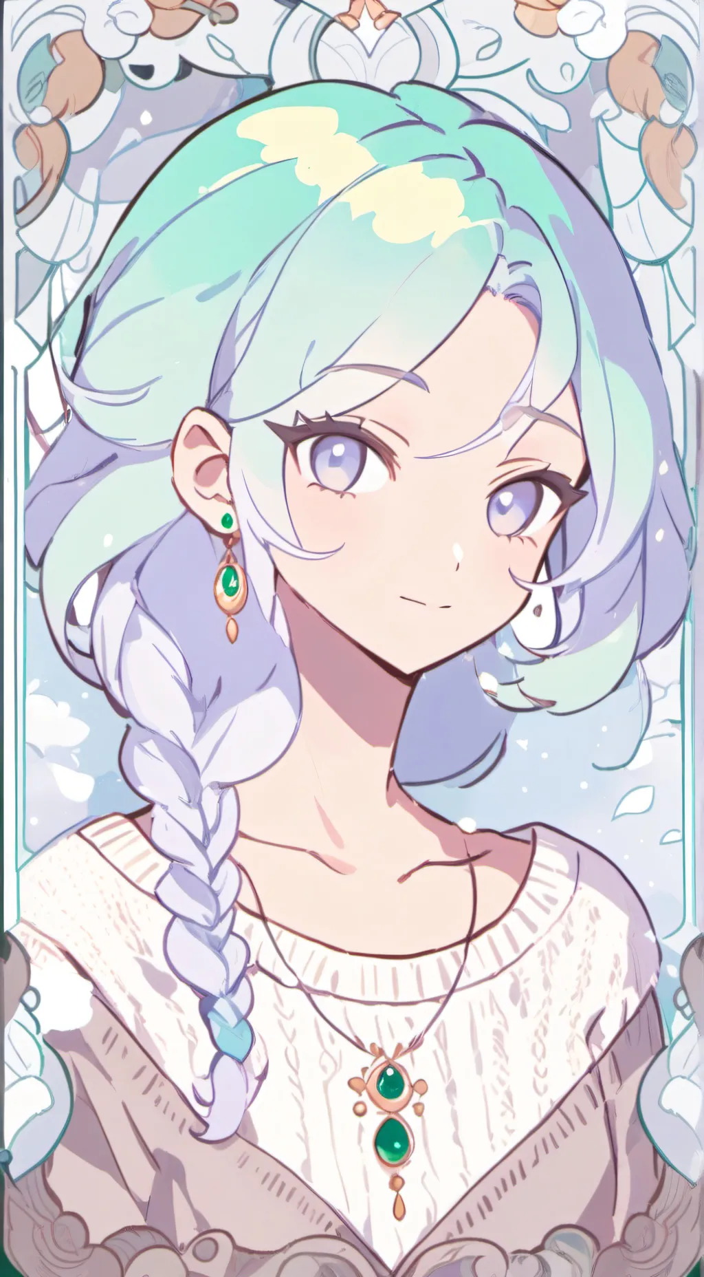 ai character: Fused Kiss background