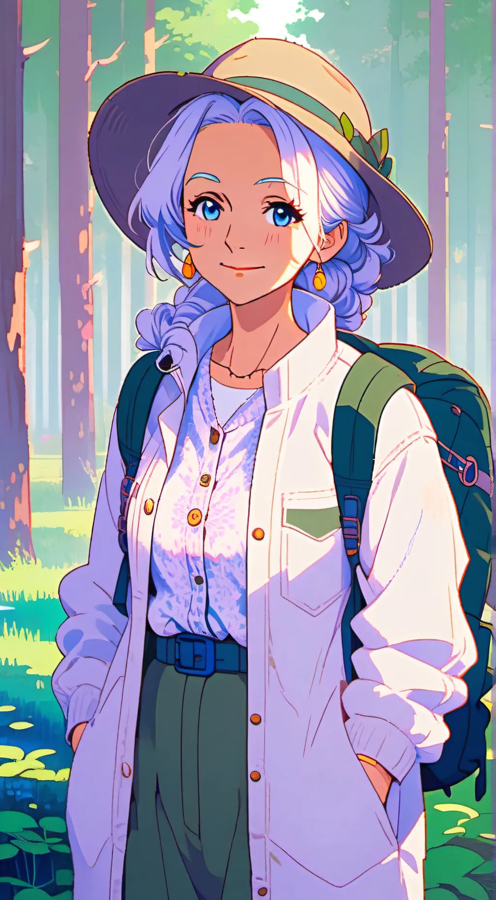 ai character: {camp lake} background