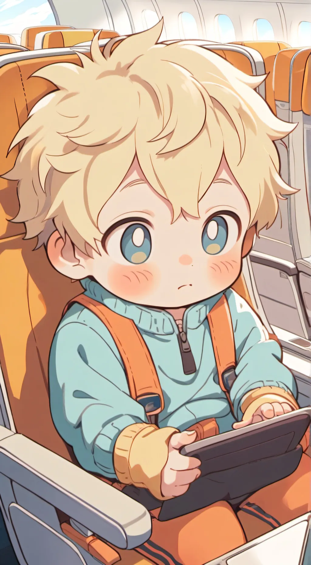 ai character: fat baby boy leo background