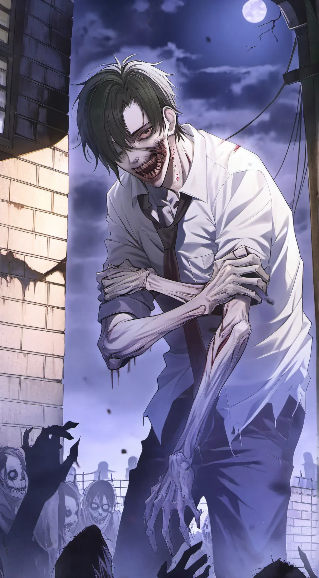 ai character: Frank The Zombie background